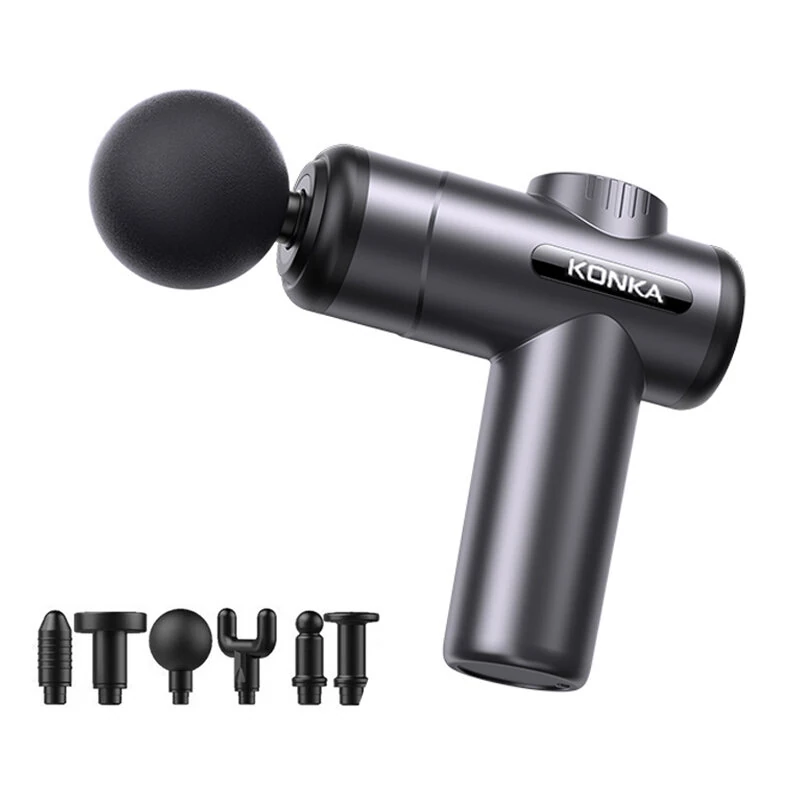 (image for) KONKA V19 Fascia Gun 6 Speeds Adjustable 6 Massage Heads Massager Gun Relieve Fatigue Muscle Relaxation 1200mAh