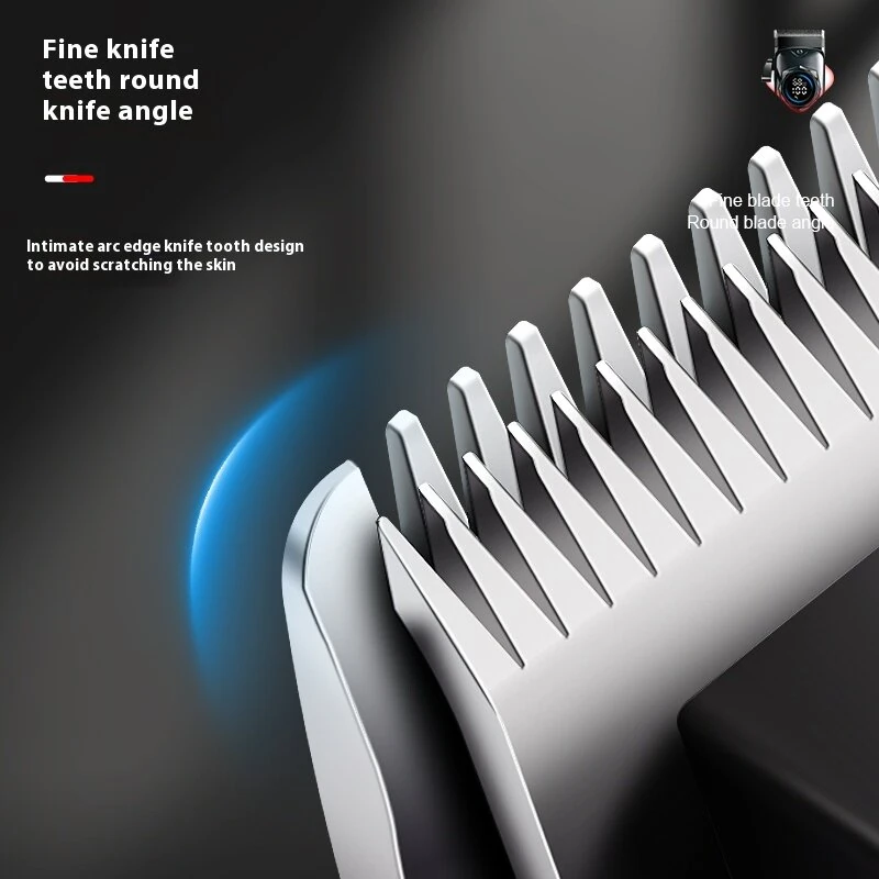 (image for) MARSKE Professional Hair Clipper Stainless Steel Blade Sharp Cutting High Power Low Noise LED Digital Display Rechargeable Adjustable